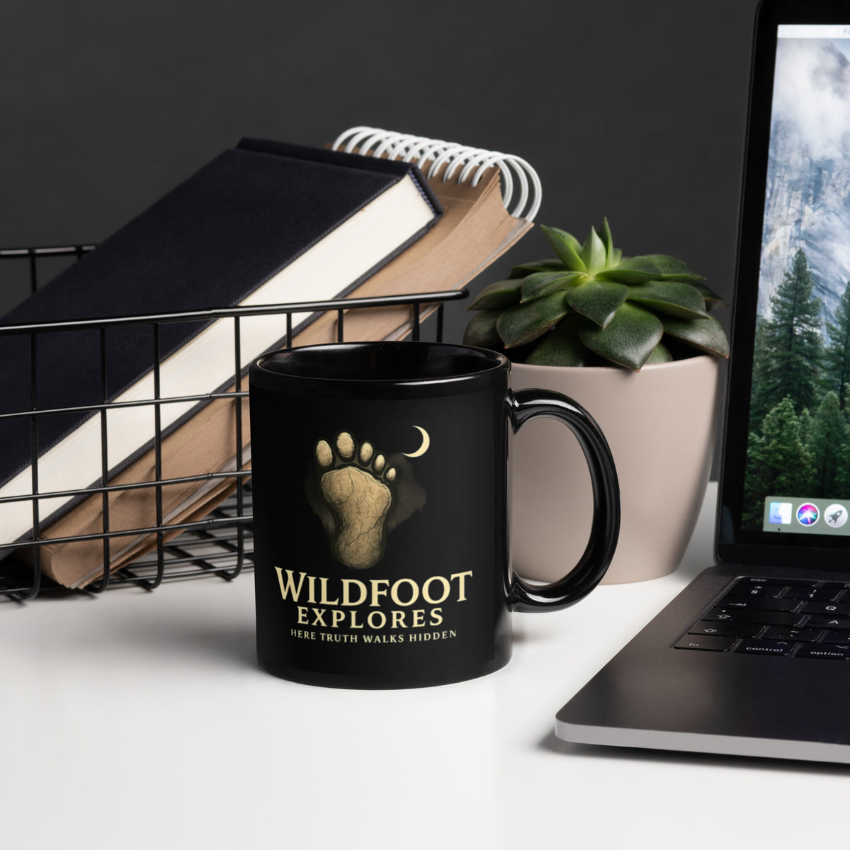 Black Glossy Mug Wildfoot Edition