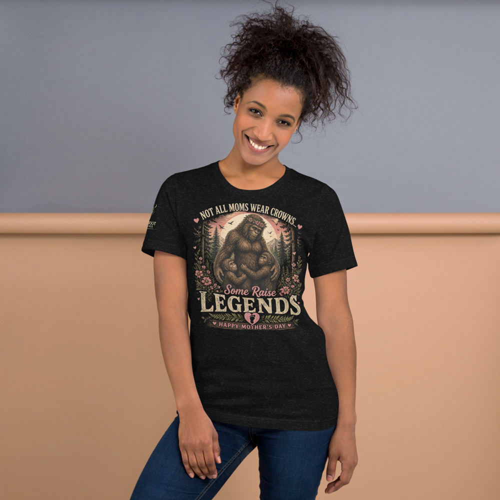 Bigfoot family Mother's Day tribute Unisex t-shirt