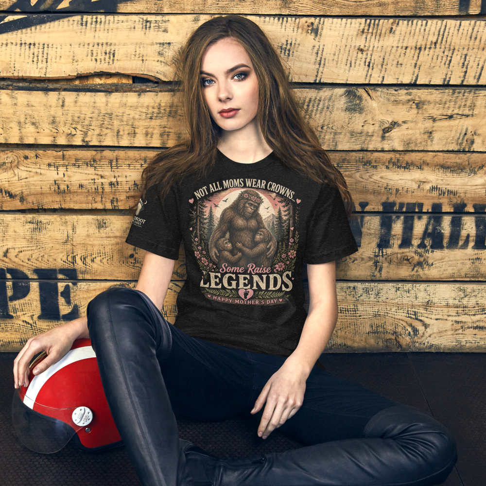 Bigfoot family Mother's Day tribute Unisex t-shirt